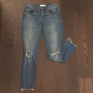 Madewell Distressed Skinny Skinny Jeans